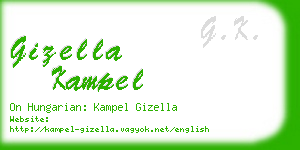 gizella kampel business card